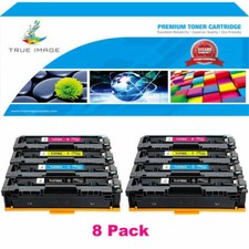 8PK Toner CF500A Compatible With HP 202X LaserJet Pro MFP M281fdw M281cdw M254dw picture