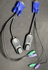 Lot of 2 Raritan DCIM-PS2 KVM Dongle Cables VGA PS/2 Server Interface Module picture