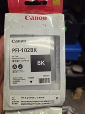 Genuine Canon PFI-102BK BLACK Ink Tank iPF500 510 600 650 720 755 765 4/2027 NEW picture