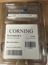 Corning FL2-LCU-900-SM FuseLite 2 Splice-On Connector LC 900um UPC 6 Pack picture