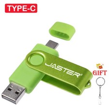 JASTER Red Rotatable USB Flash Drive 128GB Free Custom Logo 2.0TYPE-C USB Stick picture