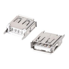 uxcell 10PCS USB 2.0 Type A Female Socket Connector Port, 4-Pin DIP Silver picture
