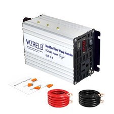 WZRELB 500W Power Inverter 24V DC to 110V 120V AC,Modified Sine up to 90% picture