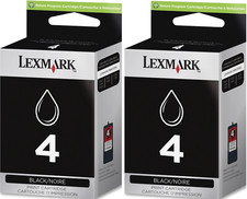 New Genuine Lexmark 4 2PK Ink Cartridges Z Series Z2520 Z2390 X Series X5690 picture