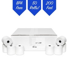 Casio PCR-T273, PCR-T280, PCR-T500, PCR-T2300 Thermal 50 Rolls (2-1/4