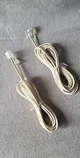 RJ11 6P4C Modular Telephone Modem Extension Cable Cord Wire - 5ft White New** picture