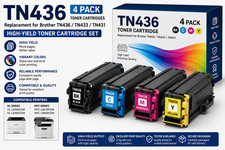 TN436 Toner 4-Pack for Brother HL-L8360CDW L8260CDW MFC-L8610CDW CMYK picture