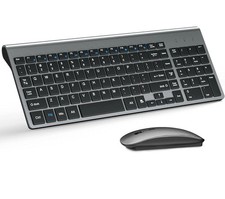 New Cimetech EasyTyping KF10 Wireless Keyboard and Mouse Combo Dark Gray picture