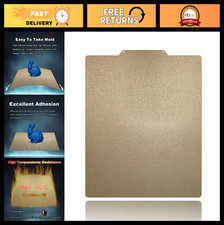 377x370mm Gold PEI Build Plate - Double-Sided Textured Flexible Steel Platform f picture