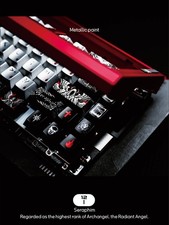Metallic Paint Dark Gothic Seraphim 129 Keys PBT 5-Side Dye Sub Cherry Keycap picture