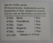 5 410XL Ink Cartridges Compatible With 410XL picture