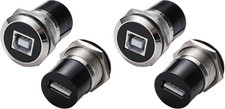 2PCS USB B to a Panel Mount Connector, USB 2.0 Female Data Connector picture