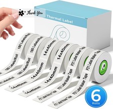 2-6 Rolls Compatible with Nelko P21 Label Maker Tape, 14X40Mm (0.55