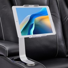 Home Theater Seating Series Swivel Tablet and Cell Phone Holder,Silver Silver  picture