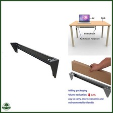 1U 19 Inch Steel Wall Mount Rack 44 Pound Capacity Easy Install Vertical picture