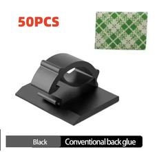 50PCS Self Adhesive Cable Clips Wire Cord Organizer Holders for Home Office Car picture