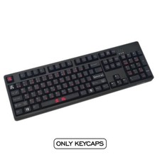 117 Keys Set PBT Custom Keycaps OEM Profile Japanese Legends Keycaps Samurai Red picture