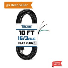 Versatile 10 FT 3-Wire Power Cord - Ideal for Tools & Appliances,  Listed picture