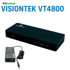 Genuine VisionTek VT4800 Thunderbolt 3 Dock Station Dual DP with 130W Adapter picture
