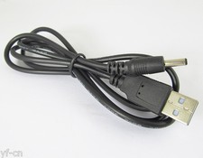 50pcs 1M/3.3ft USB 2.0 A Male to 1.35 x 3.5mm DC Plug 5V DC Power Cable Black picture