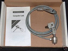 Port Computer Lock Noteworthy NW3350L 6 foot galvanized steel cable and 2 keys picture