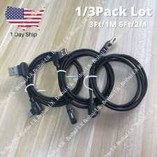 1/3Pack 3Ft 6Ft 90 Degree USB Fast Charger Cable For iPhone 14 13 12 11 8 7 Cord picture