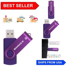 Compact 32GB USB Flash Drive - Versatile Swivel Design for Easy Data Storage picture