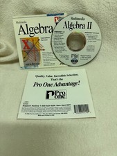 Pro One Multimedia Algebra II - USED CD & JEWEL CASE INSERTS IN VG CONDITION picture