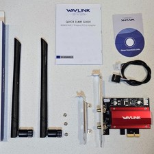 WiFi 7 8800Mbps Desktop PCIe WiFi Card Adapter Bluetooth Tri Band Intel BE200 picture