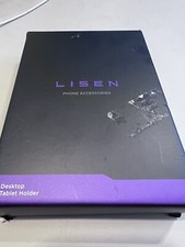 LISEN Black Desktop Tablet Holder Stand Adjustable Foldable Portable picture