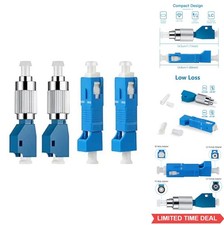 Fiber Optic Adapter 2 Pack FC Male to LC Female SC to LC SM Hybrid picture
