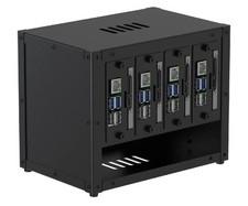 Upgraded Complete Enclosure for Raspberry Pi Cluster with 4 Removable Mounti... picture