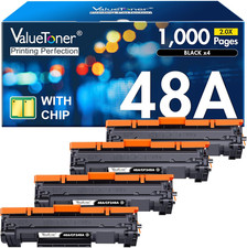48A Toner Cartridge HP Replacement for HP 48A Toner Cartridge Black CF248A 248A  picture