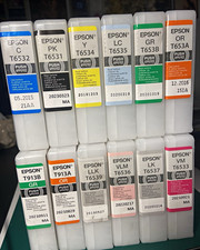 Epson Inkjet Ink Cartridges Lot, Multicolor UNSEALED picture