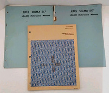 Xerox XDS Sigma 5/7 BASIC Reference Manuals Lot Vintage Minicomputer picture