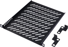 10 Inch 0.5U Rack Shelf, 10.23Inch Depth, 0.5U Server Rack Shelf Vented picture