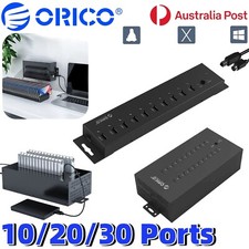 ORICO 30 Ports Industrial Data HUB USB2.0 Splitter 300W Individual Powered Hub picture