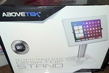 ABOVETEK Security Tablet Kiosk Desktop Stand Adjustable White TH-318W picture