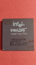 intel DX4 icomp index=435 (Gold) Vintage microprocessor/cpu picture