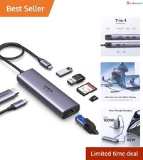 Revodok 7-in-1 USB-C Hub: Ultimate 4K, Gigabit Ethernet, Power & Data Solution picture