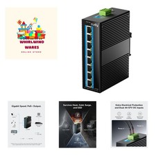 Reliable 8-Port Industrial PoE+ Switch: Dual Power, 120W, Extreme Temp Range picture