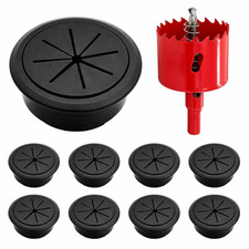 8 Pack 2 Inch Desk Grommets, 50 Mm Cable Hole Covers for Cords picture