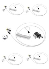 LORADAR 10-Foot Anti-Theft Laptop Cable Lock, Silver, 5 Pack picture