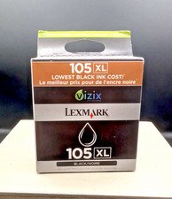Lexmark 105XL Black Ink Cartridge Genuine New In Box picture