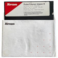 Computer Software Xircom Pocket Ethernet Adapter II Ver 2.10 Network Drivers VTG picture