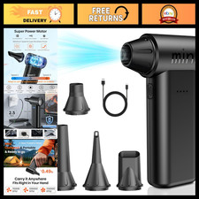 Cordless Electric Air Duster 150,000 RPM - 3-Speed Mini Blower for Dust Removal, picture