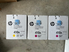 3 Genuine HP 410A Toner Cartridges 2 Magenta 1 Yellow CF251AM New picture