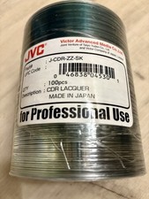 100 JVC TY CD-R WHITE INKJET HUB WATERSHIELD J-CDR-ZZ-SK picture