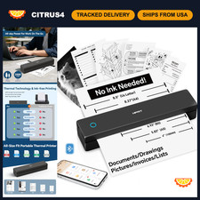 Portable Thermal Inkless Travel Printer - Compact, Lightweight, 10 Sheets Matte picture