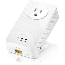 ZyXel PLA5215 600 Mbps Mini Powerline AV2 Gigabit Adapter with AC Pass Through picture